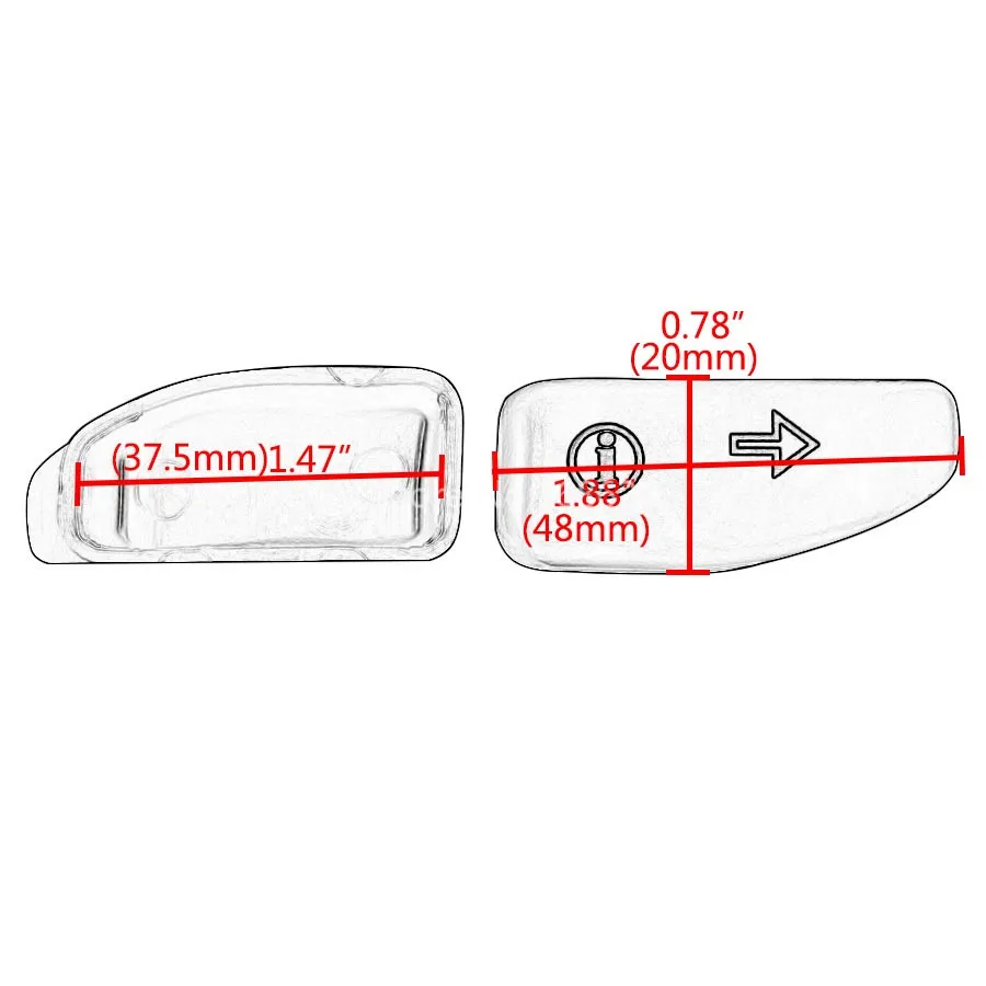 Черная кнопка включения сигнала поворота крышки расширенные колпачки расширения подходит для Harley Touring FLHXS 14-19 15 16 17 18