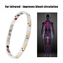 Женский модный женский оздоровительный браслет из нержавеющей стали браслет Здоровый баланс Женский браслет с Шармами