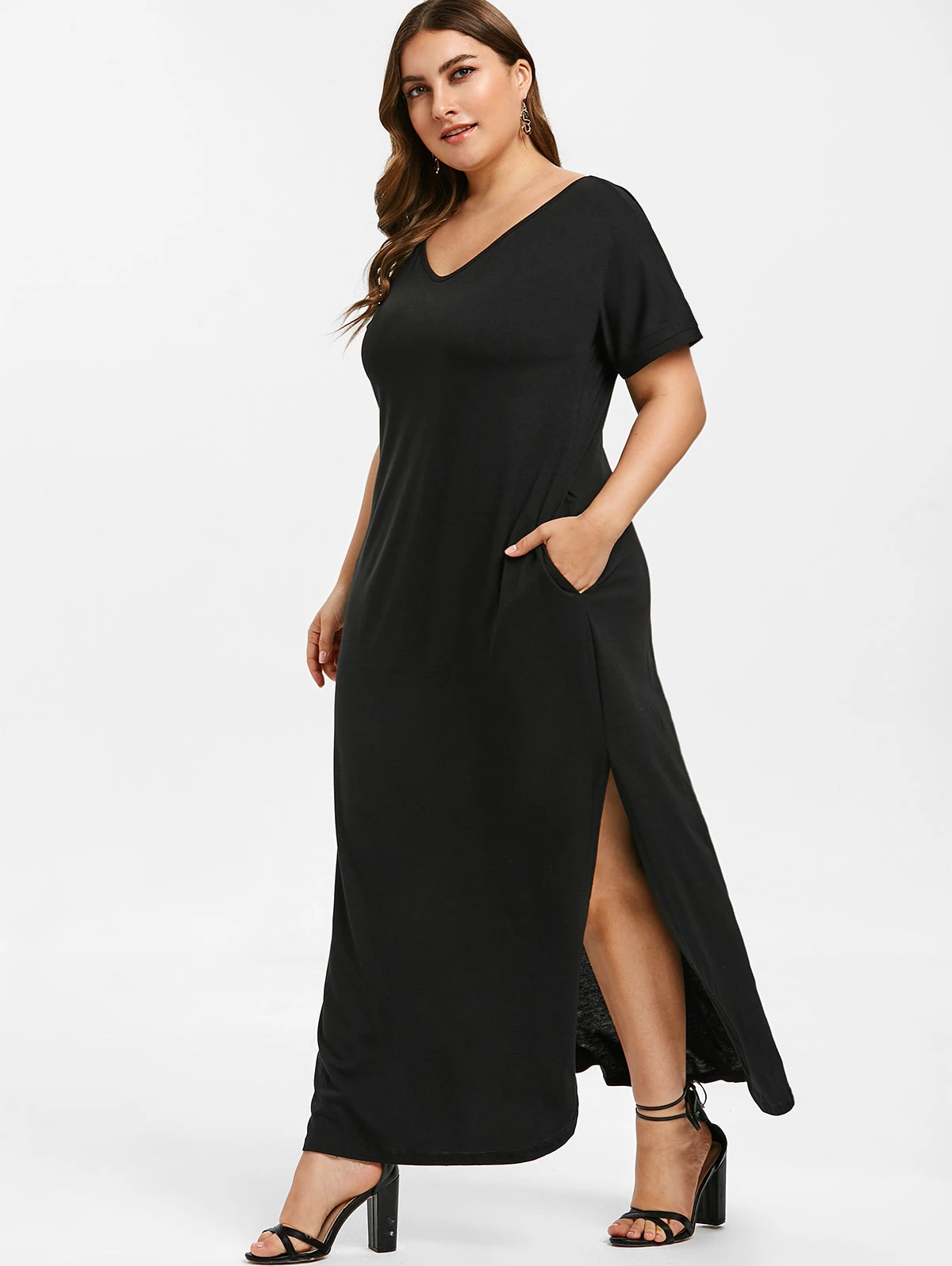 maxi dress straight cut