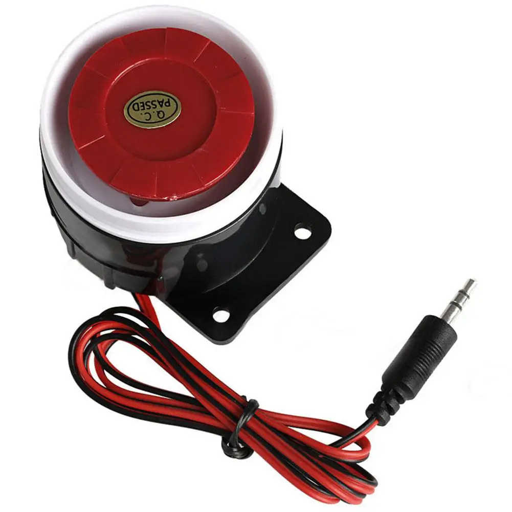 DC 12V Проводная Мини-сирена для домашней безопасности звуковая сигнализация 120dB