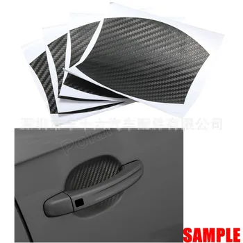 

free shipping 4Pcs Car Door Wrist Handles Protective Film Stickers black to choose Handles Scratches Protective Film