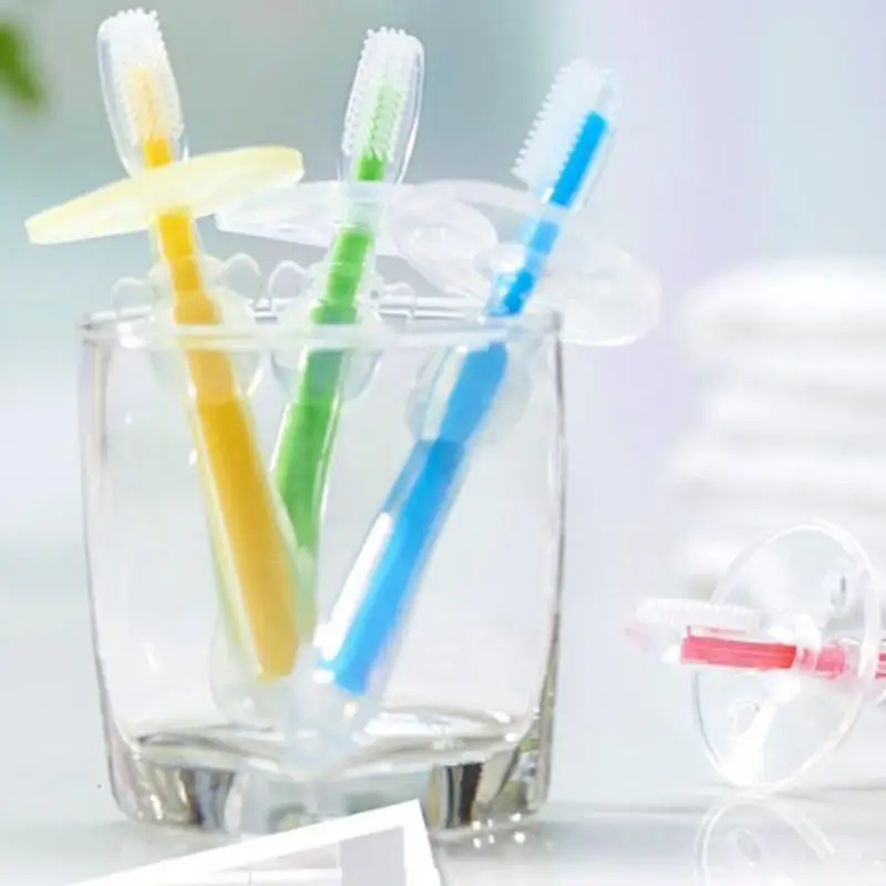 1 Pc New Soft Silicone Baby Toothbrush Bristle Deciduous Teeth Toothbrush Dental Oral Care for Babies Kids Training Brush Tool