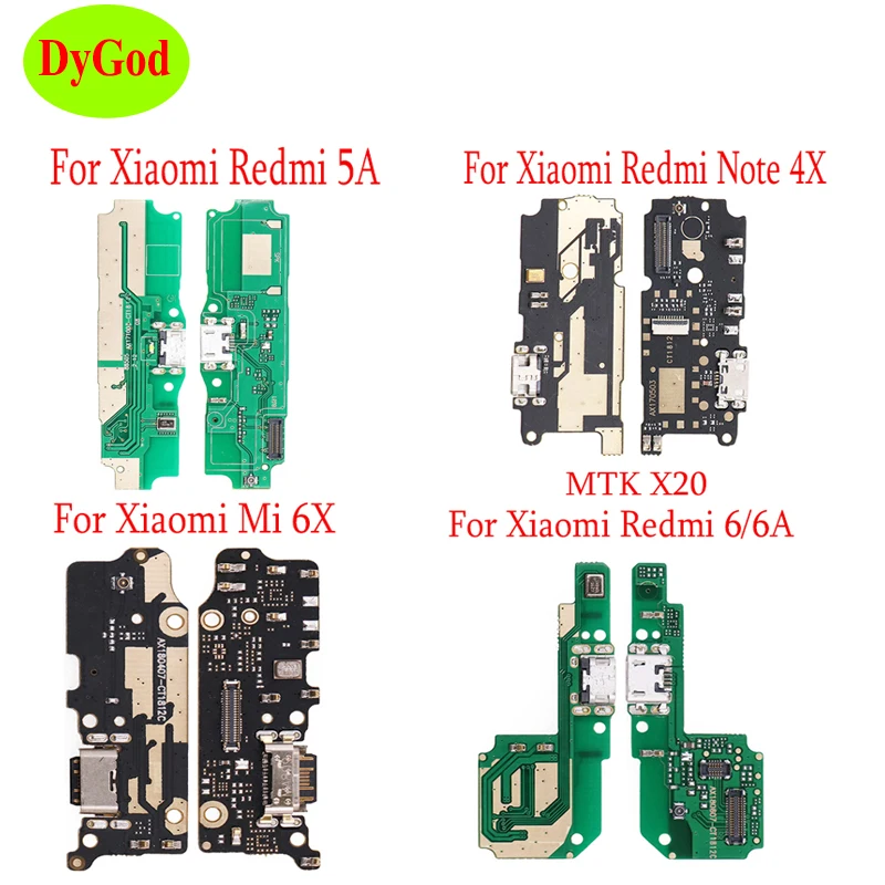 Для Xiaomi Redmi 5A 6 6A Микро Док-станция разъем Плата USB зарядный порт гибкий кабель