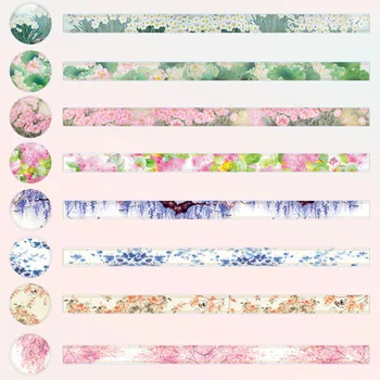 

1PC 15mm*5m Cute Flower Washi Tape Decorative Adhesive Tape Kawaii Pink Masking Tape For Kids Scrapbooking Diary Photos Albums