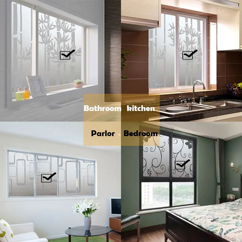 

PVC Opaque opacity matte paste Window grille paper paste White Frosted Window Bathroom Translucent opaque bathroom paper paste