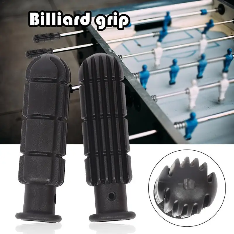 

2PCS PVC Table Football Replacement Handles Soccer Equipment Accessories Grips High Elasticity And Soft Grip Black Billiard Grip