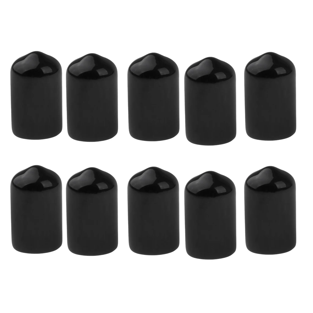 

(Pack of 10) Rubber Pool Billiards Cue Tip Head Cover Ferrule Slip-on Protective Case Sleeve Wrap 12mm 13mm 14mm Stick