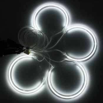 

4pcs 131mm Xenon White LED CCFL Angel Eyes Halo Rings Lights Lamp For BMW E36 E39 E46 Heat and Water resistant