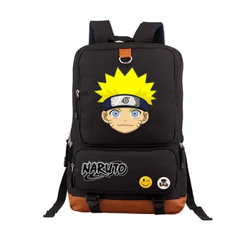 

Hot anime Naruto Uchiha Sasuke Hatake Kakashi School Cosplay Printing Travel Rucksack for Teenage boy girl Mochila Backpacks