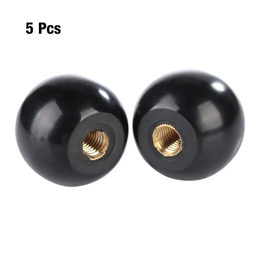 Maxmartt 5pcs BM830 Built in Copper Screw Nut Round Bakelite Ball Knob Handle