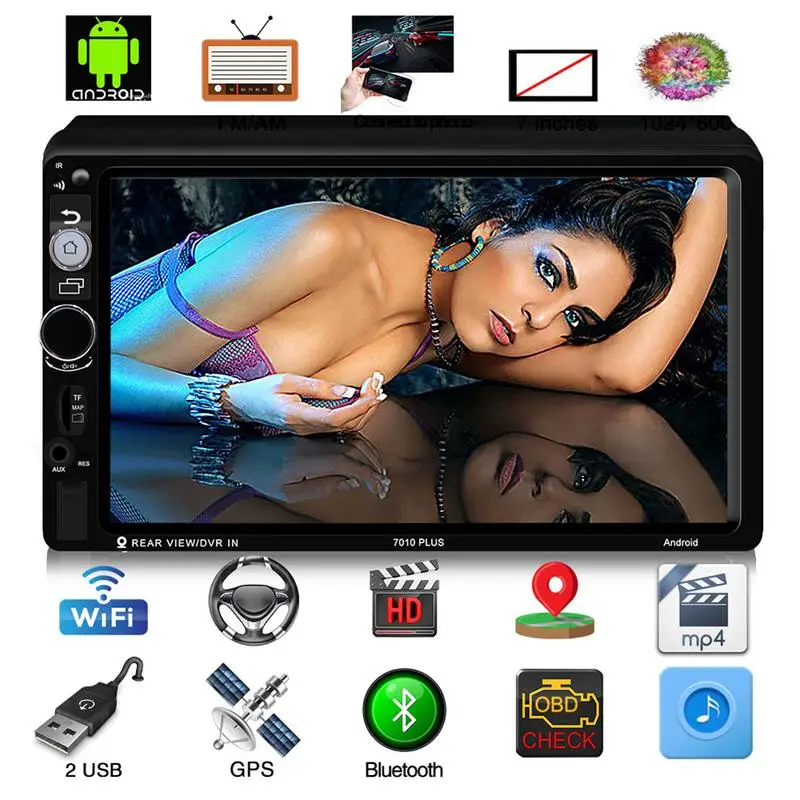 

Android System Car HD Smart Player 7 Inch Car MP5 Multimidia Player Universal GPS Navigator Bluetooth Connect Hands-free Calls