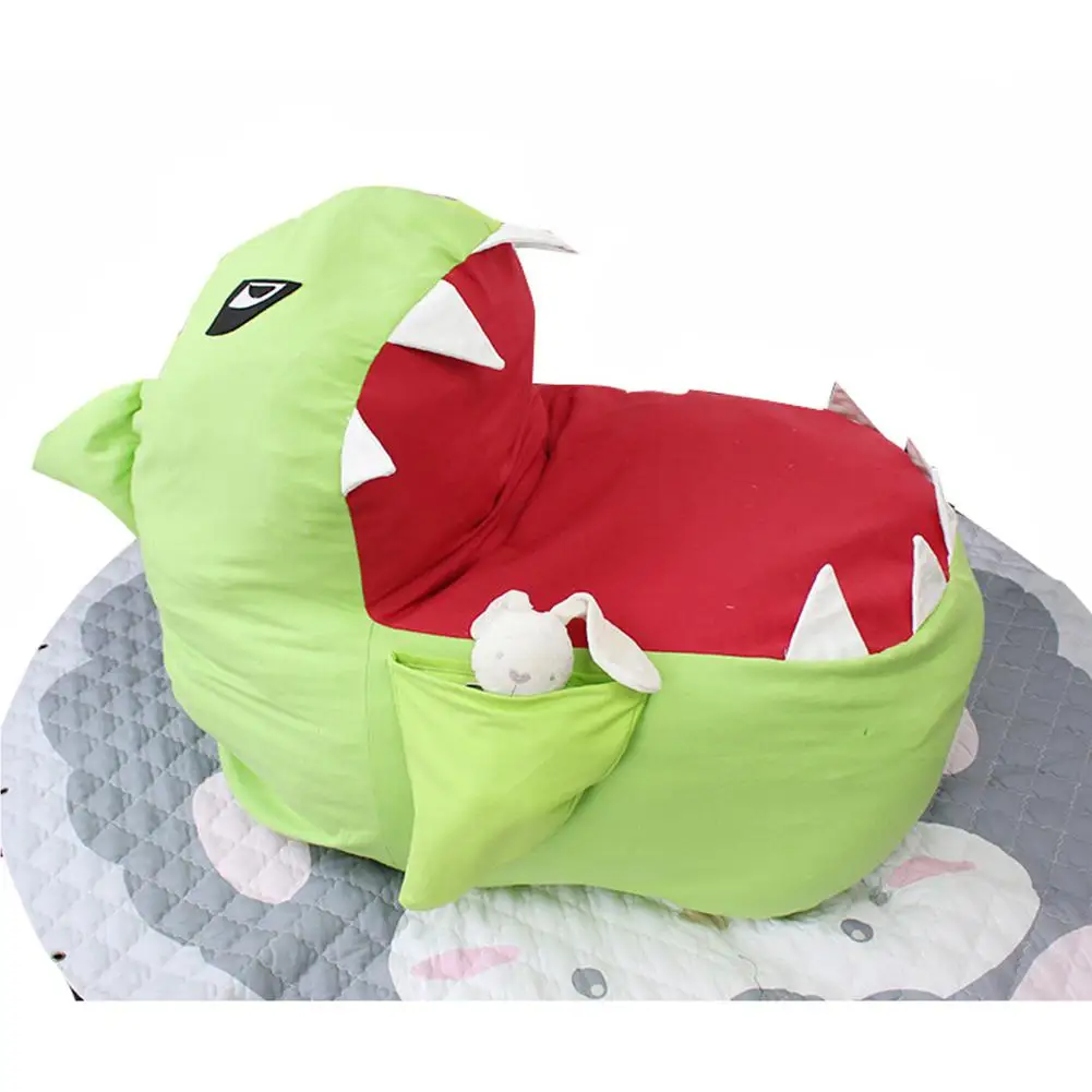 

LanLan Cartoon Shark Shape Bean Bag for Kids Toys Clothes Storage