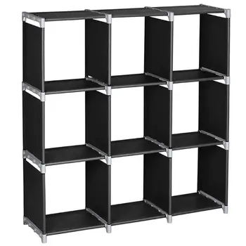 

3 Layers 9 Grids Floor Type Storage Shelf Multifunction DIY Living Room Bedroom Sundries Shelf Rack Home Organizer Holder
