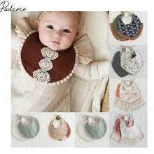 Новинка года; Фирменное водонепроницаемое полотенце для маленьких девочек и мальчиков; двухслойные милые Слюнявчики для кормления; Детские аксессуары