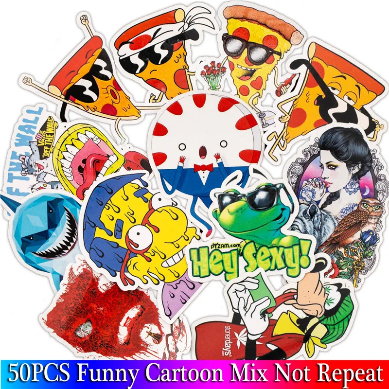 

50PCS Cute Anime Sticker Funny Cartoon Frog Decal Sticker For Children DIY Laptop Motorcycle Skateboard Guitar Luggage Sticker
