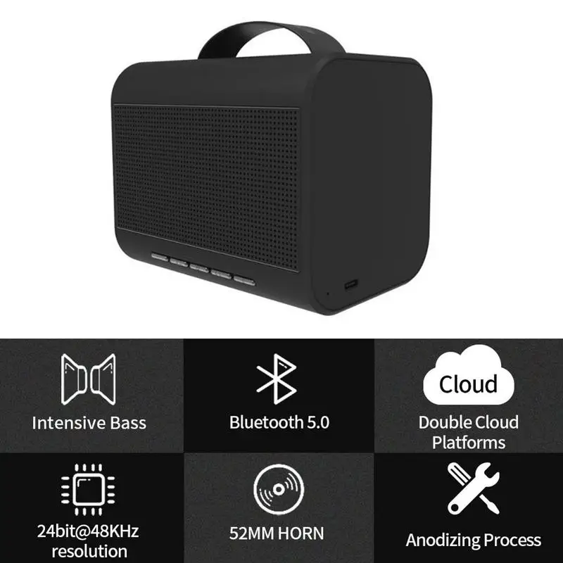 

Smart Cloud Speaker Stereo Bluetooth Speakers Bluetooth Version 5.0 High Power Audio Intelligent Cloud Mini Portable Home