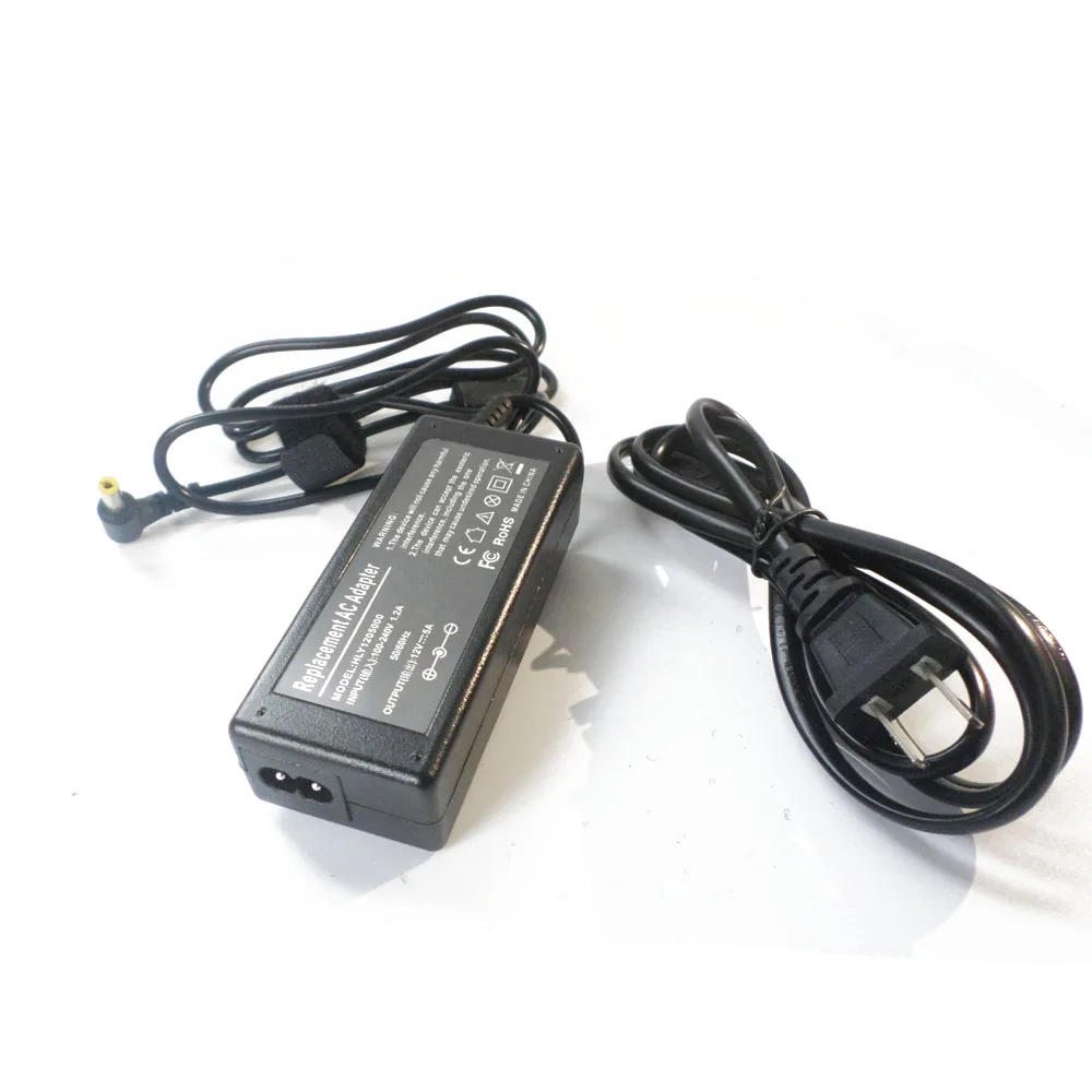 

12V 5A Screen AC Power Adapter For Acer LCD AC501 AC711 AL511 AL715 HP 0950-3415 LSE9901B1250 5.5mm*2.5mm Charger + Cable