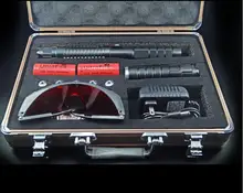  HOT! high quality Military Blue Light Laser Pointers 450nm 500000m Flashlight Beam PPT 5 star caps glasses gift lazer Hunting 