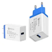 

1 Ports Quick Charger 3.0 USB Charger Power Wall Adapter for iPhone iPad Samsung Xiaomi Mobile Phones QC3.0 Travel Fast Charger