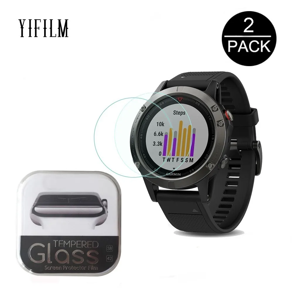 

For Garmin Fenix 5 5S 0.3mm 2.5D 9H Clear Tempered Glass Screen Protector Smartwatch Scratch Resistant glass Film