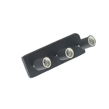 

CLAITE AC85-265V 3 Heads E27 Base Socket Rectangular Rotating Ceiling Light Holder Fixture Lamp Accessories