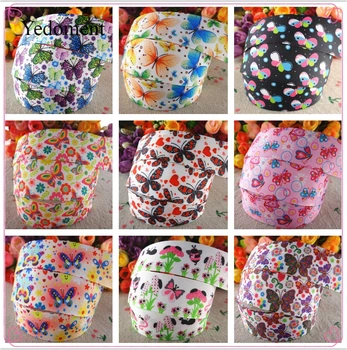 

18092722, 1" 25mm 10 yards butterfly printed grosgrain ribbons DIY hair bows handmade materials
