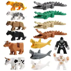 1 шт. 3D DIY сборки модели игрушки дети мультфильм животных Модель Building Block ребенка раннего обучения Развивающие игрушки разные цвета