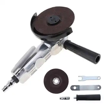 

4 Inch High-Speed Pneumatic Angle Grinder Set With Disc Polished Piece And Pvc Handle For Machine Polished Cutting Operation