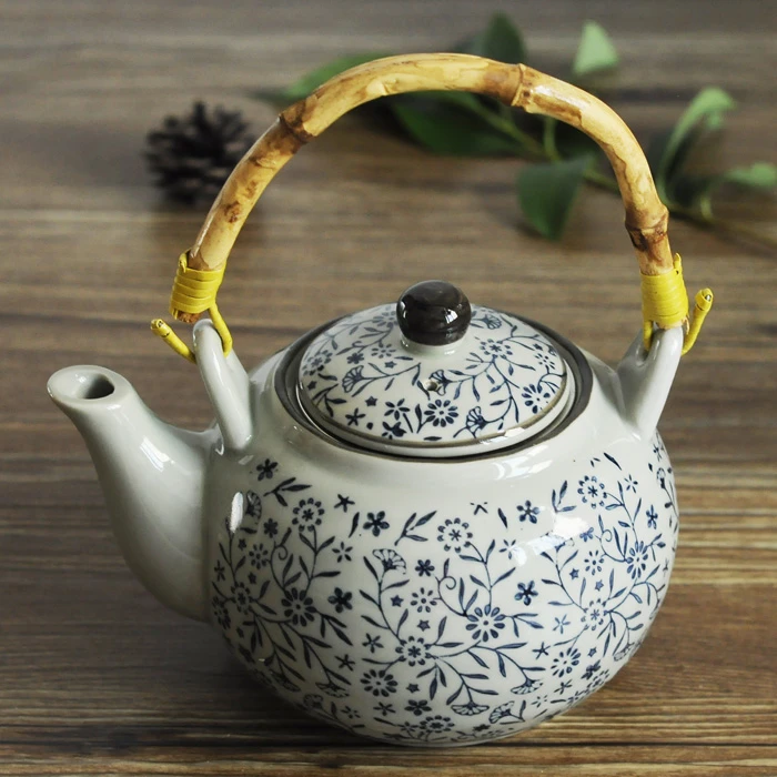 Creative Ceramics Glaze Color Process Water Kettle Teapot 800ml 