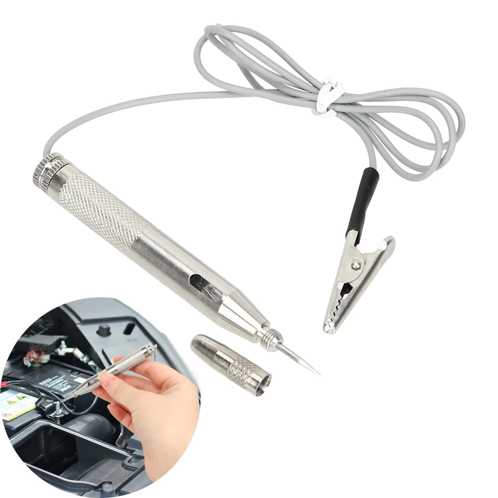 

Voltage Test Pen Probe Lamp Auto Light Lamp 6V-24V Detector Copper Probe Light System Test Car Circuit Tester