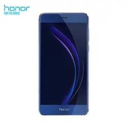 Смартфон Honor 8 (ОЗУ 4 Гб, ПЗУ 32 ГБ, 5,2 дюймов, задняя камера 12 МП, фронтальная камера 8 Мп, Android 6,0) синий мобильный телефон