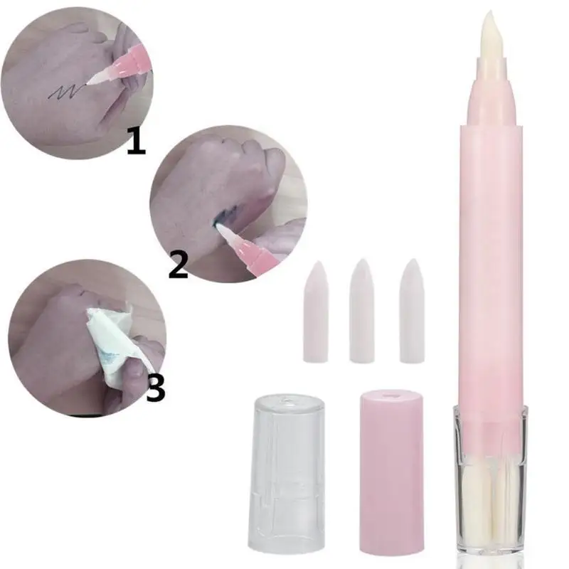 

Tattoo Eyebrow Design Remove Skin Marker Pen Magic Eraser Remover Cleaner Pen with 4 Replacement Heads Tattoo Handle