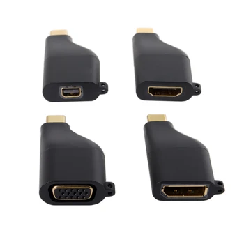 

10pcs/lot Cablecc USB-C Type C to Converter Adapter 4K 2K with Chain for Tablet & Phone & Laptop