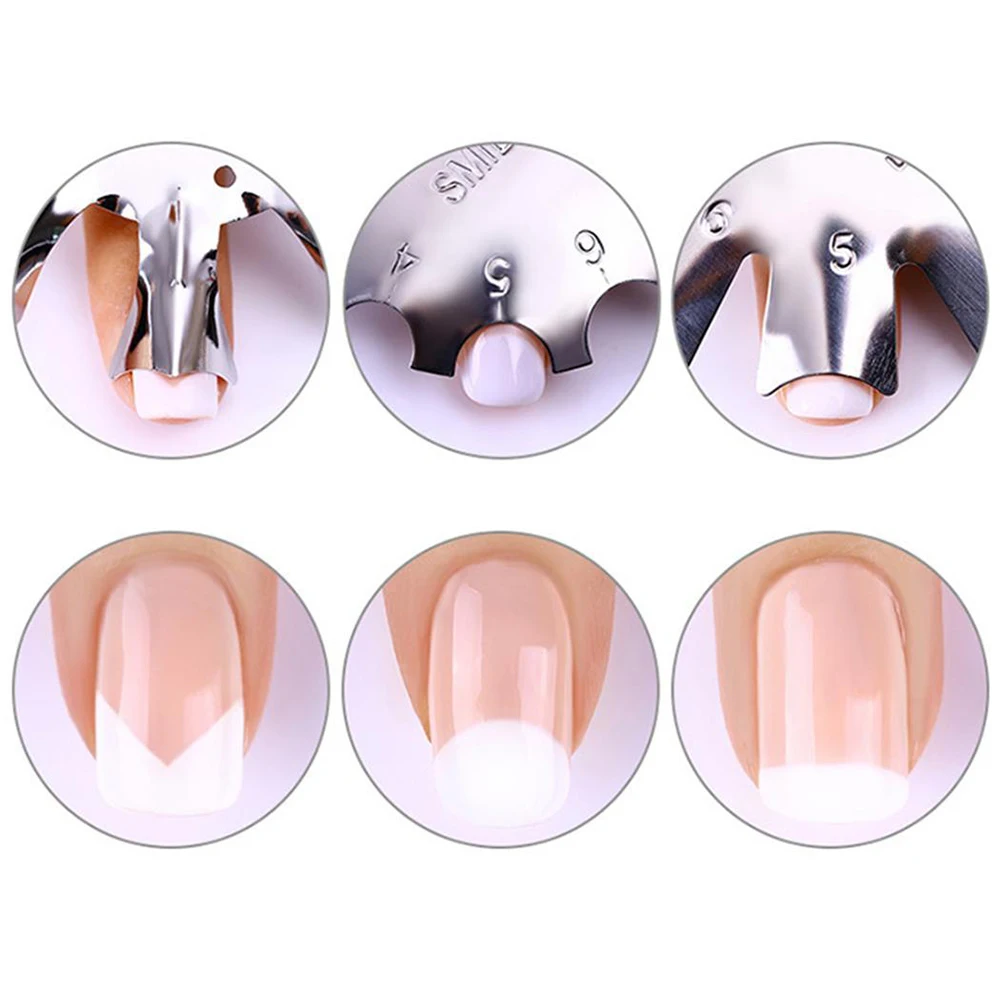 

1PC French Manicure Modeling Shaping Stainless Stamping Plates For Crystal Nail Making Art Tools 2019 New