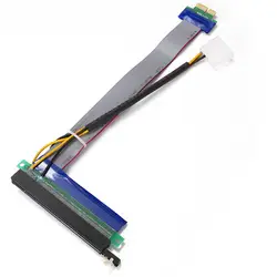 CY EP-028 PCI Express 1X до 16X удлинитель гибкий кабель Riser Card адаптер