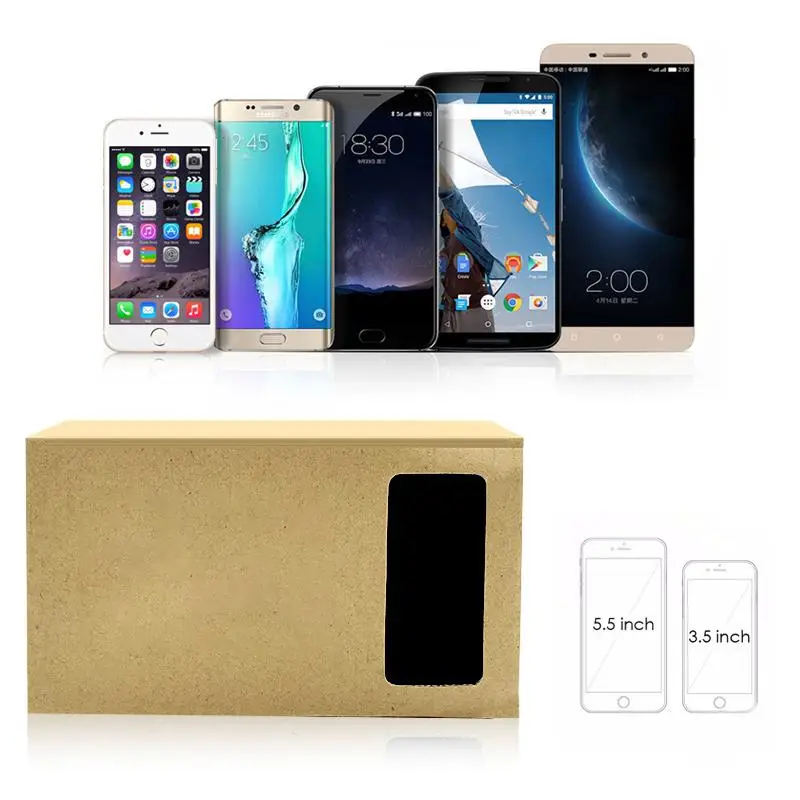Очки реальности EastVita Google Cardboard 3D виртуальной для смартфонов iPhone 5 6 7|3D очки