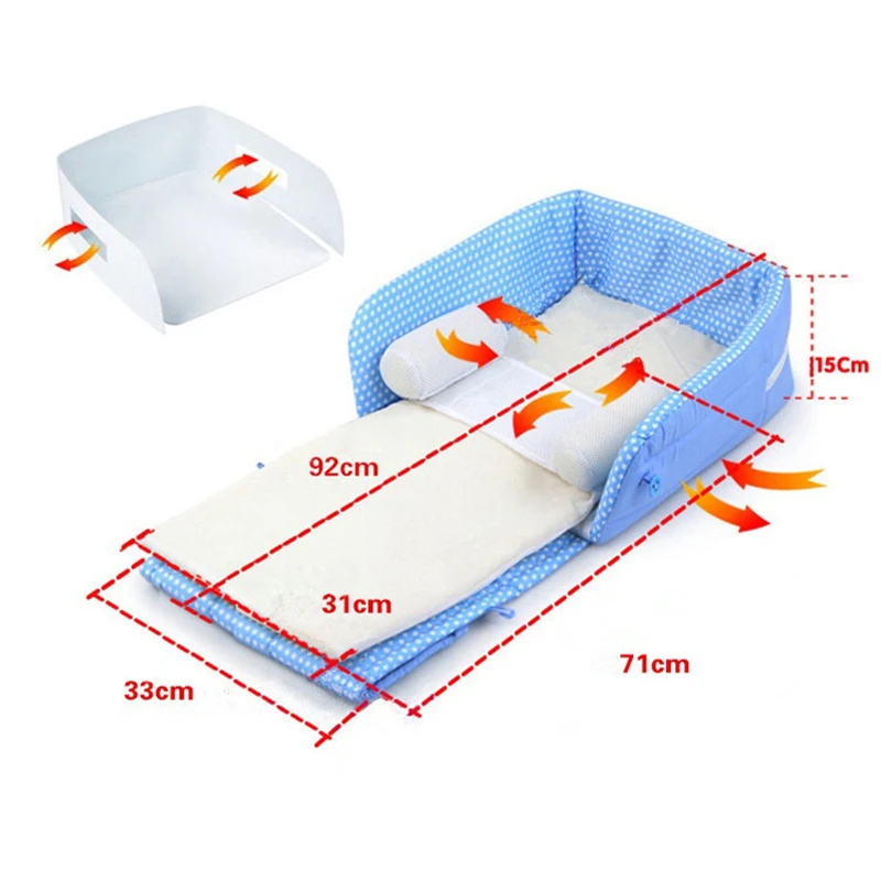 Портативная детская кроватка для новорожденных, спальная кровать для путешествий, многоразовый подгузник, сумка, детские люльки, детская безопасная раскладушка, Детские манежки