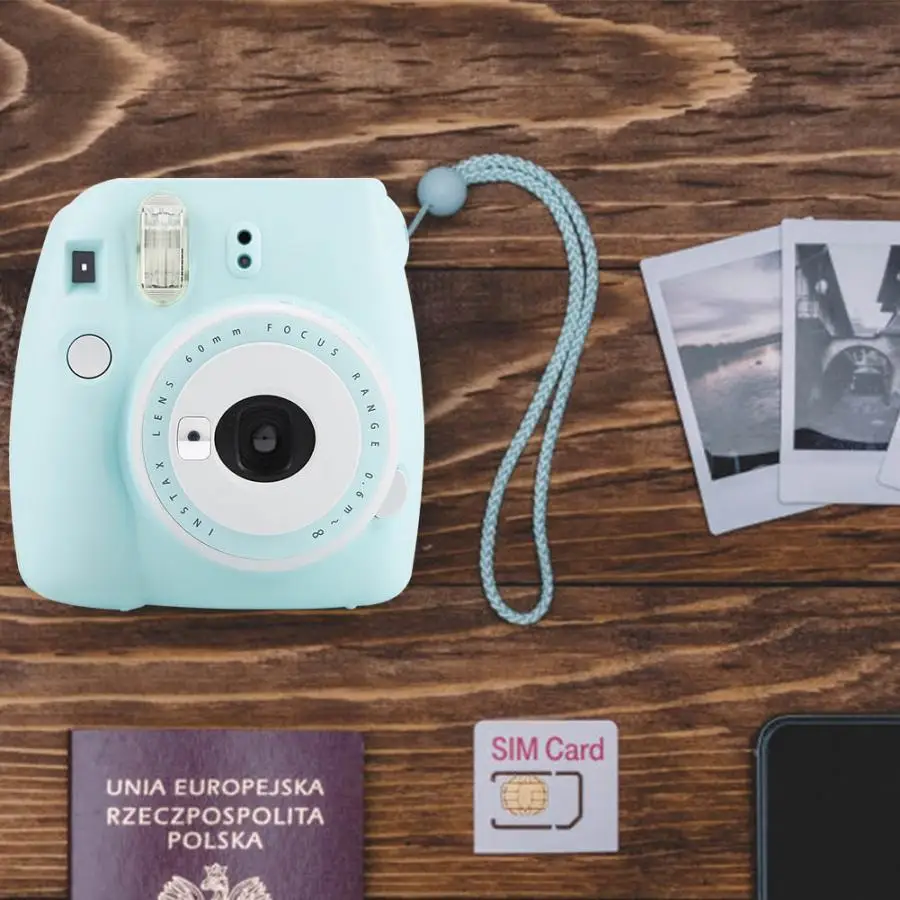 Оригинальная пленка Fujifilm Fuji Instax Mini9 Mini 9 для мгновенной съемки, ремешок на батарейке, фотокамера, подарок на день рождения, Рождество