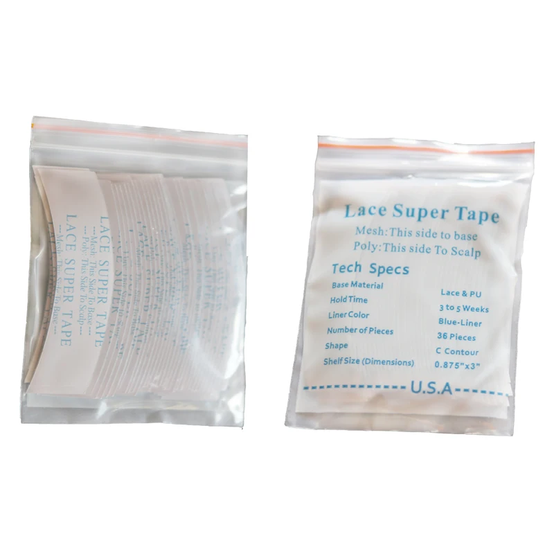 

Free shipping 36pc/lot , high quality lace super tape for toupees /men's wig