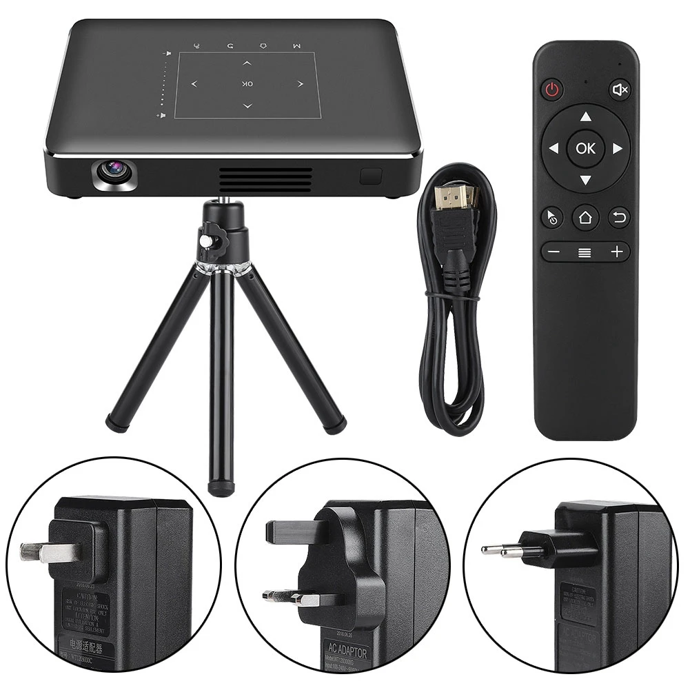 Smart Projector Home Theater Kit Portable Mini Projector Support IR Wifi 4K HD For Android Mobile Phone Projector