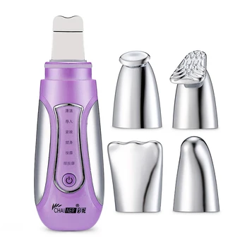 

CN - 8008 Ultrasonic Refreshing Face Skin Scrubber Rechargeable Facial Cleaner Spatula Peeling Blackhead Removal Exfoliating