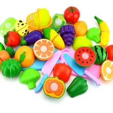 Сделай Сам, ролевые игры, Детские кухонные пластиковые игрушки для приготовления пищи, набор для приготовления пищи, резки фруктов, детские развивающие игрушки для детей, девочек
