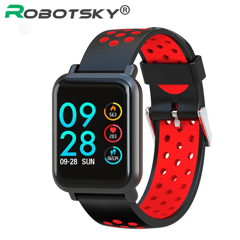 

Robotsky SN60 Smart Watch 2.5D OLED Screen Heart Rate Monitor Blood Oxygen Activity Fitness Tracker Smartwatch IP68 Waterproof