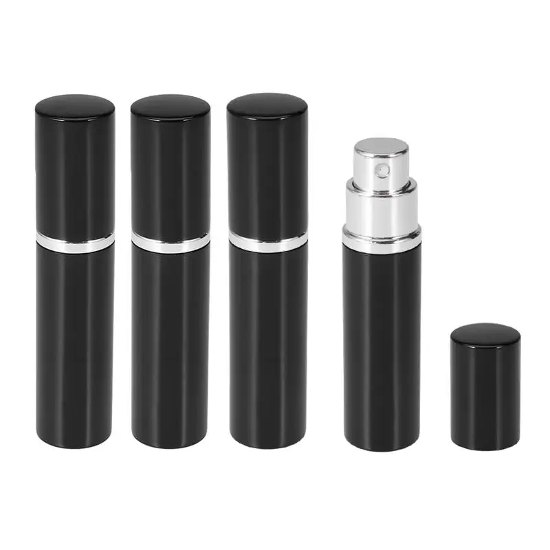 

5ml Mini Portable Perfume Spray Bottle Travel Refillable Perfume Atomizer Recipient Containers (Black)