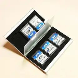 Алюминиевый сплав Micro для SD MMC TF карта памяти коробка для хранения Protecter чехол Прямая доставка
