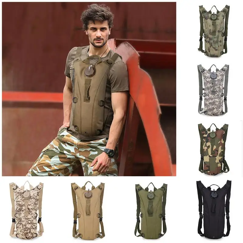 

LUCKSTONE Outdoor Water Bag Folding Camouflage Backpack Desert Adventure Army Green Bag Mountain Bag Fashion Gift Men Backpack