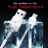 Câble Micro USB 2.4 A pour recharge rapide et transfert de données, cordon de chargeur pour téléphone portable, compatible avec Samsung Xiaomi Huawei, 1/1.5/2 M ► Photo 2/6