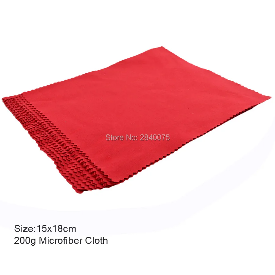 100 шт. 200 г 15x18 см красный Салфетки для очков ткань для чистки очков Микрофибры Телефон пользовательские ткань для очистки стекол