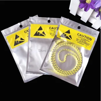 

10.5X15cm anti-static bag Self-sealing zipper shielding bone pouch Electronic insulation main board packaging bag for battery