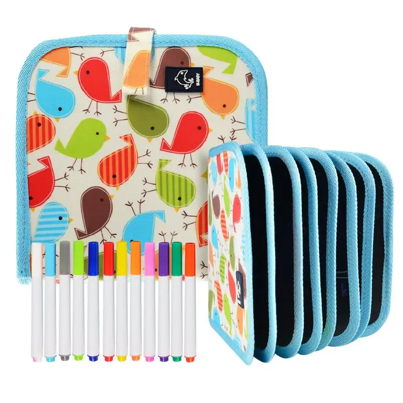 

Drawing Board Small Portable Graffiti Blackboard Painting Handwriting Erasable Household Double-Sided Tablet for Children